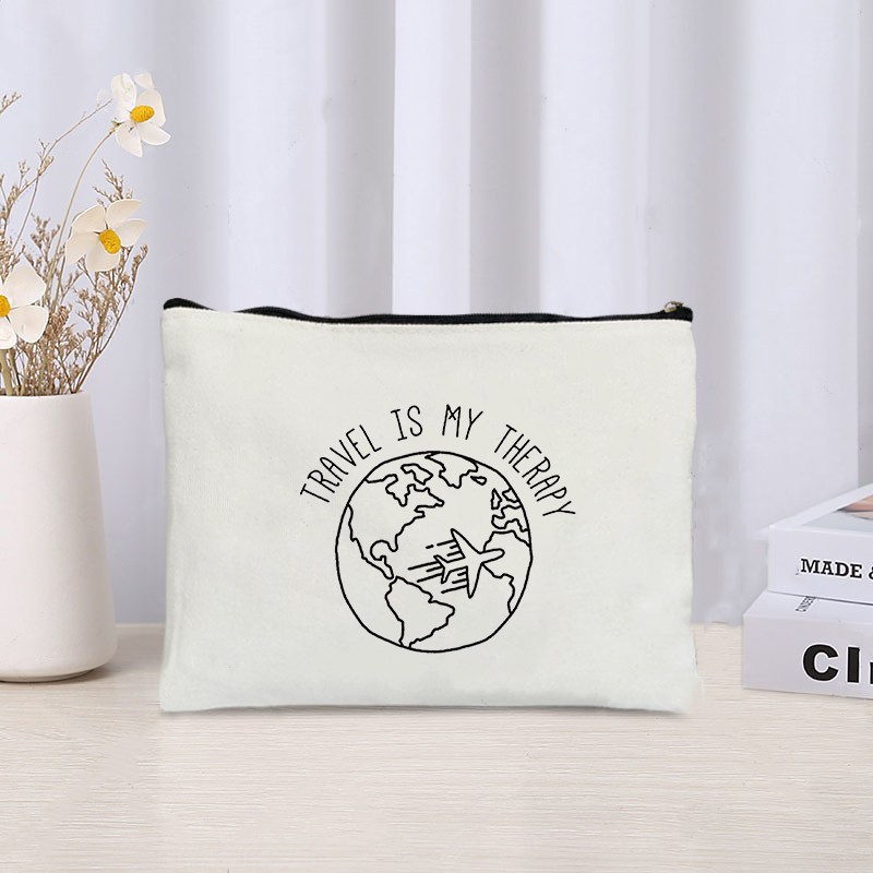 Perfume Queen - Airplane Travel Queen Print Cosmetic Bag