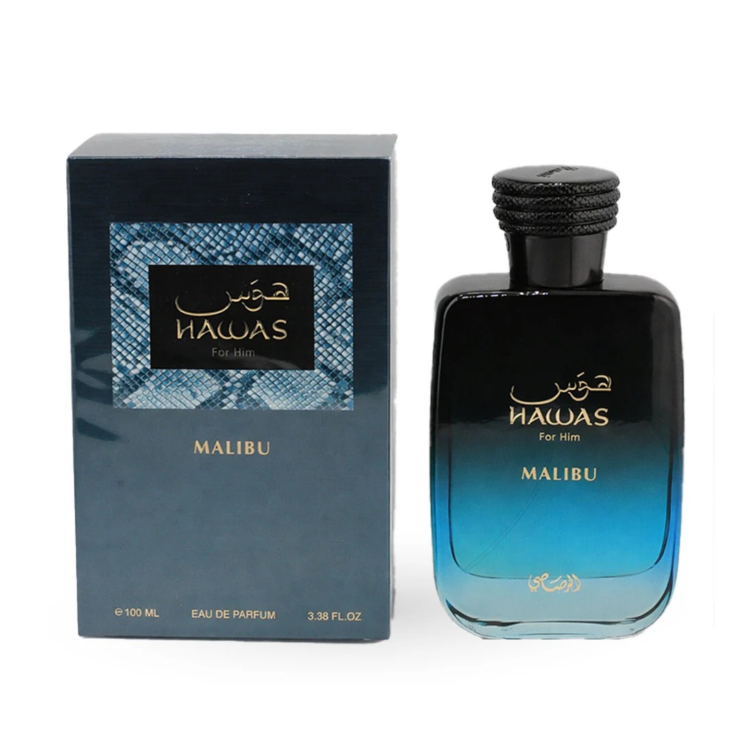 Rasasi Hawas Malibu For Him ED - Perfume Fragrance Blue review and price